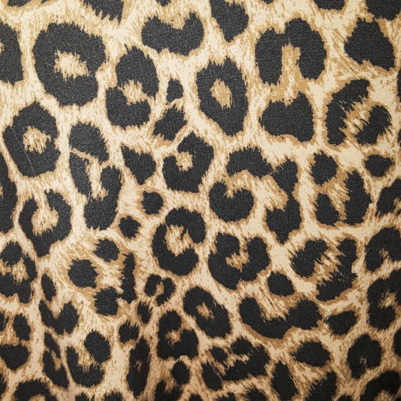 C & C California Y2K Animal Print Long Flared Ruffle Long Sleeve Top L - Picture 6 of 7